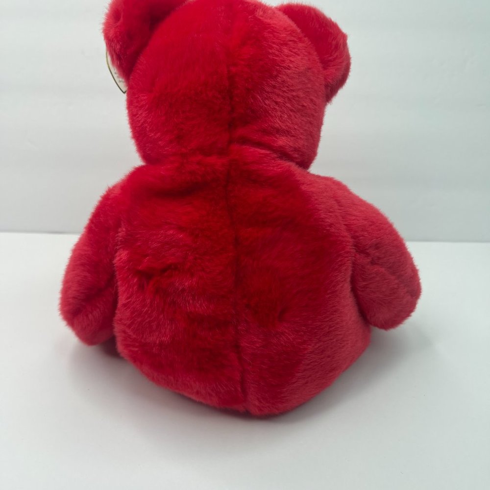 2002 RARE & RETIRED TY BEANIE BABY BUDDY#1 THE RED TEDDY BEAR 14" - Picture 3 of 9